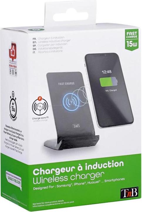 Immagine prodotto T'nB Caricabatterie da tavolo wireless TNB CHW15 (15 W)