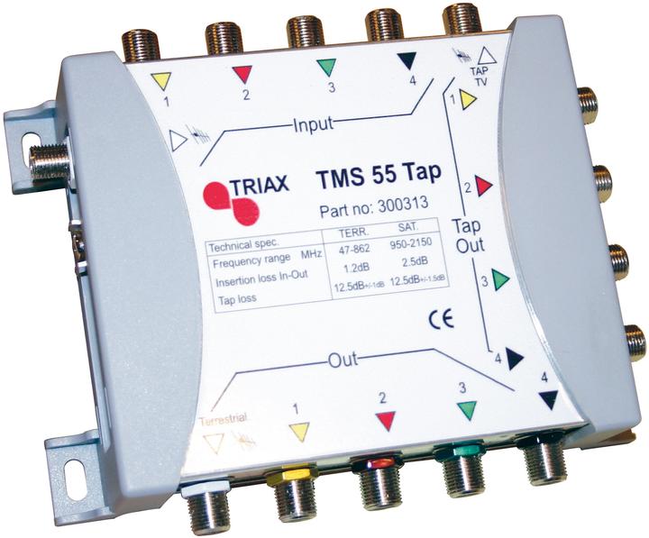 Actual product image Triax TMS 55-12 TAP satellite block distribution 5 inputs 5 outputs