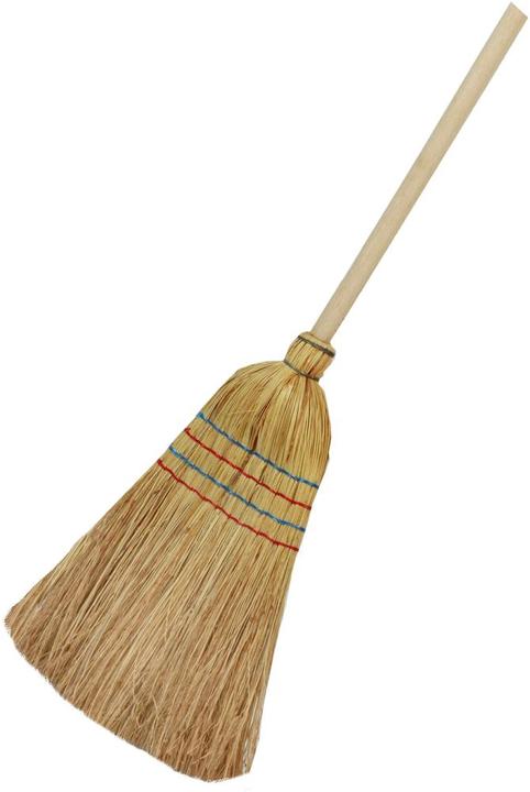 Immagine prodotto Magni Scopa di paglia di riso a 4 cuciture con manico 135 cm Floraworld