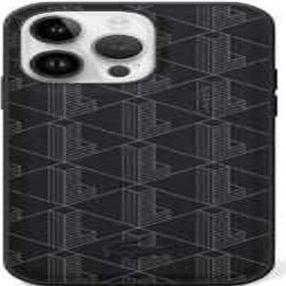 Lacoste LCHMP15SPBSK iPhone 15 / 14 / 13 6.1" czarny/black hardcase Blend Monogram MagSafe (Apple iPhone 15)