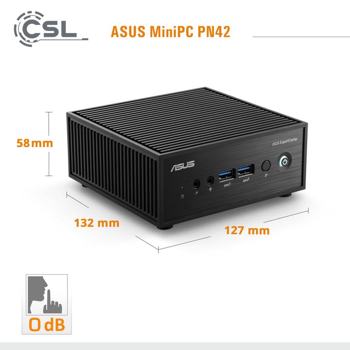 Image du produit CSL Mini PC ASUS PN42 N200 / 1000 Go M.2 SSD / 16 Go RAM / Win 11 Famille (Intel N200, 16 Go, 1000 Go, Intel UHD Graphics)