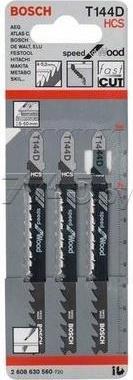 Image du produit Bosch Professional Zubehör Lame de scie sauteuse T 144 D Speed for Wood, pack de 3