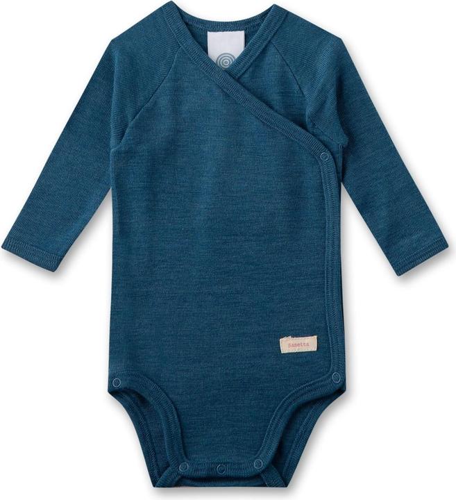 Actual product image Sanetta Merino/silk wrap bodysuit uni (68)