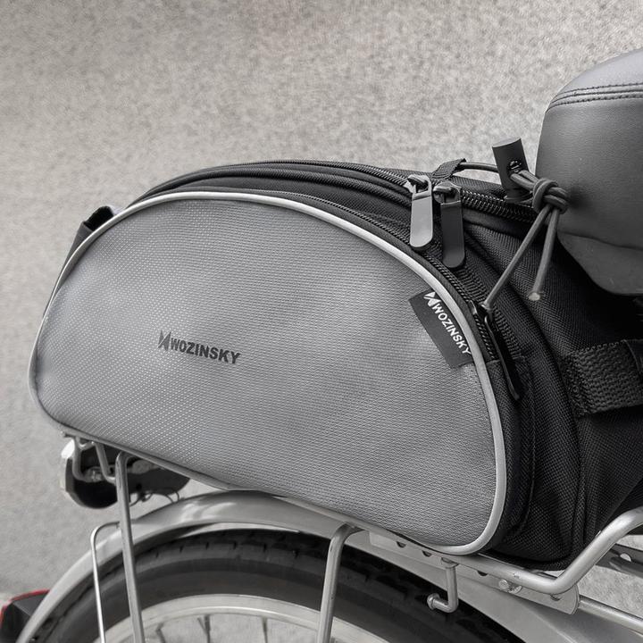 Produktbild Wozinsky bike carrier bag with shoulder strap 13l black (WBB1BK) (13 l, Rahmentasche)