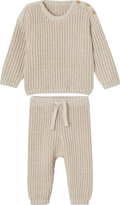 Produktbild Vertbaudet Unisex Baby-Set: Pullover, Strickhose & Wickelbody (62)