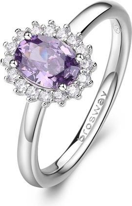 Produktbild Brosway Fancy Magic Purple FMP75 elegant silver ring - Circuit: 52 mm (52, 925 Silber)