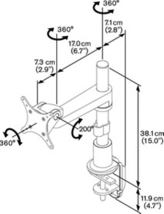 Actual product image Vogels PFD 8522 monitor table mount (Table, 27")