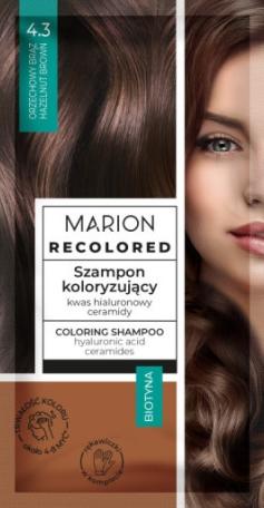Produktbild Marion Recolored Colouring Shampoo 4.3 Hazelnut Brown 35Ml (35 ml, Flüssiges Shampoo)