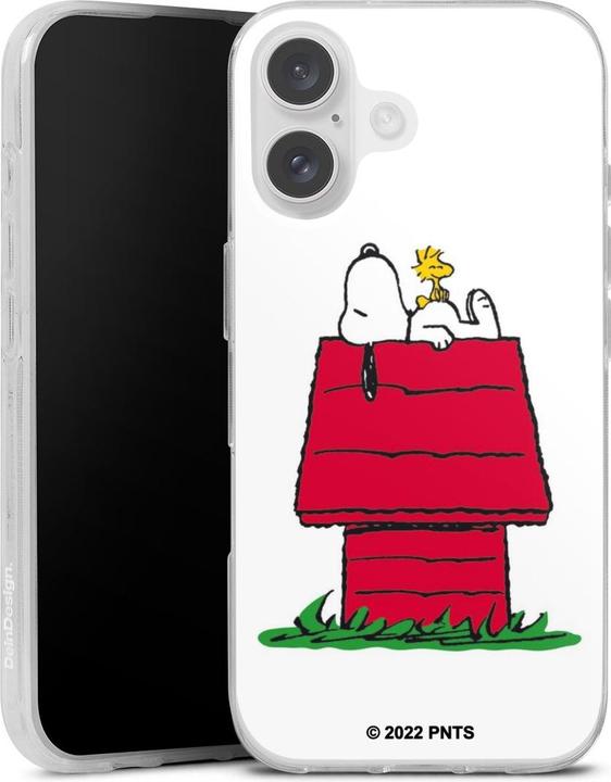 DeinDesign Silikon Hülle für Apple iPhone 16 Handyhülle Case Smartphone Schutzhülle Peanuts Snoopy (Apple iPhone 16)