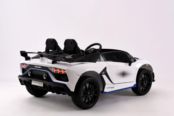 Actual product image Es-toys Electric children's car "Lamborghini Aventador SVJ Xago 2 seater" - licensed -MP3, leather seat (12 V)