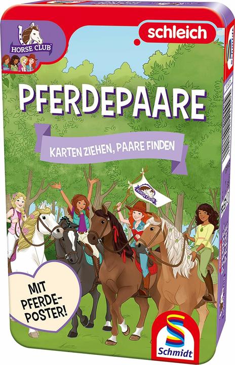 Produktbild Schmidt Spiele Horse Club Pferde Paare Metalldose (Deutsch)