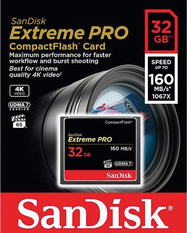 Image du produit SanDisk Extreme Pro Compact Flash (32 Go, CF)