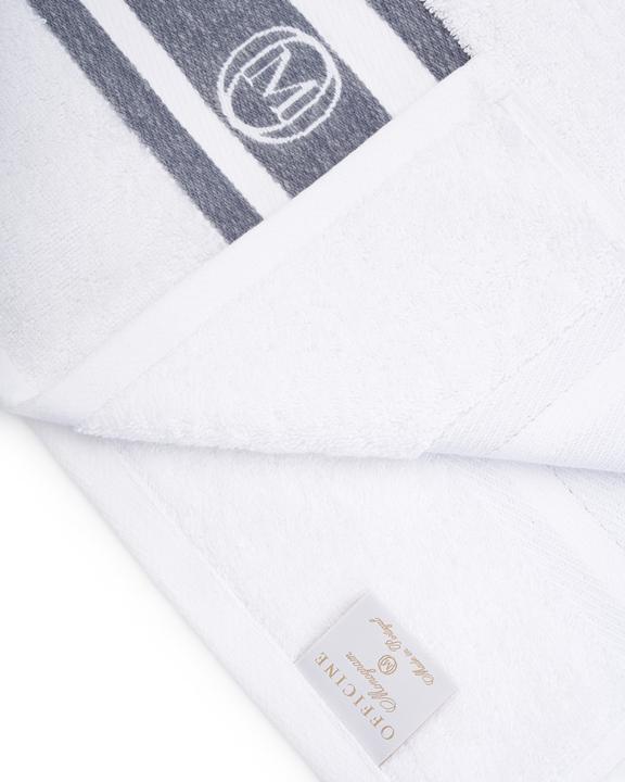 Actual product image Monogram Linea Handtuch 50x100cm grau (50 x 100 cm)