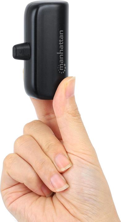 Actual product image Manhattan Powerbank 5000 mAh with integrated USB-C plug 10W for use as a mobile phone holder with L (5000 mAh, 10 W, 10 Wh)