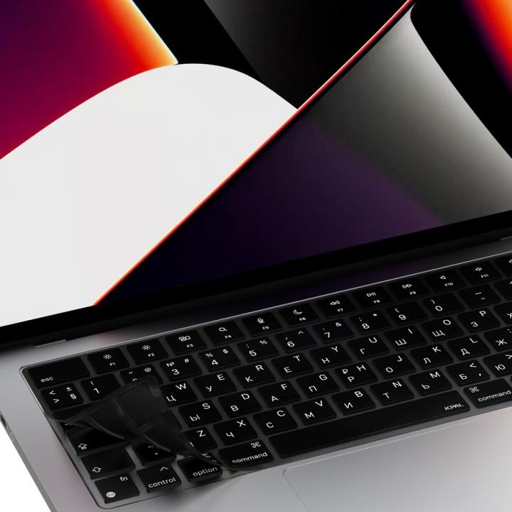 Actual product image JCPAL VerSkin Silicone Keyboard Protector for MacBook Air 13"(M2 2022/M3 2024) / Pro 14"/16" (M1 2021/M2-M