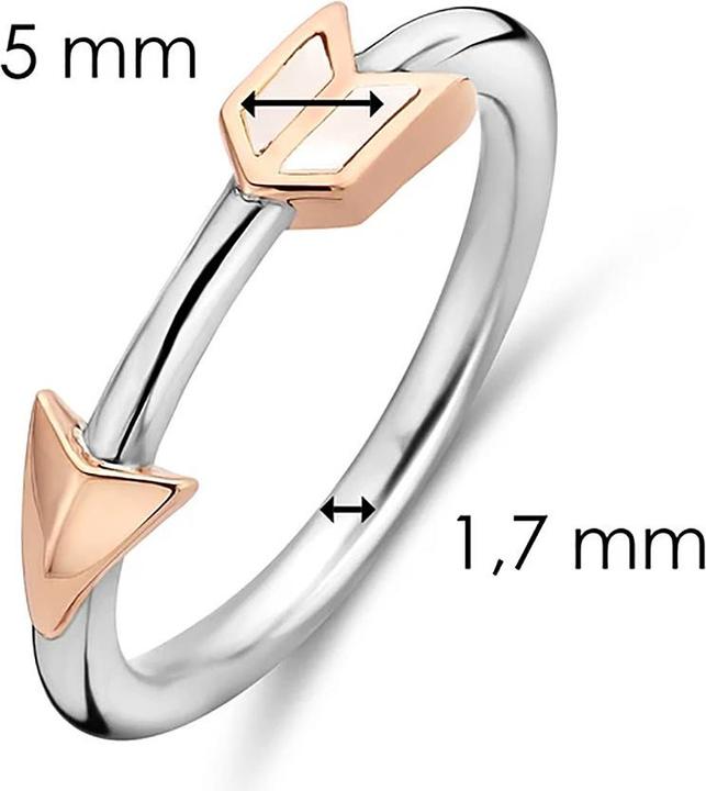 Produktbild Ti Sento Milano Ring Pfeil Perlmutt bicolor 12198MW (54, 925 Silber)