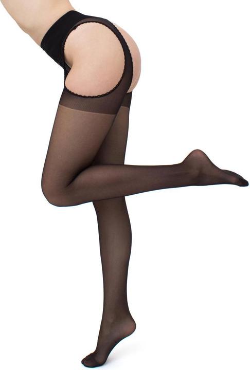 Image du produit Giulia Love 20 Bas porte-jarretelles, couleur noir, taille 44-46 (20 DEN, 44 - 46)
