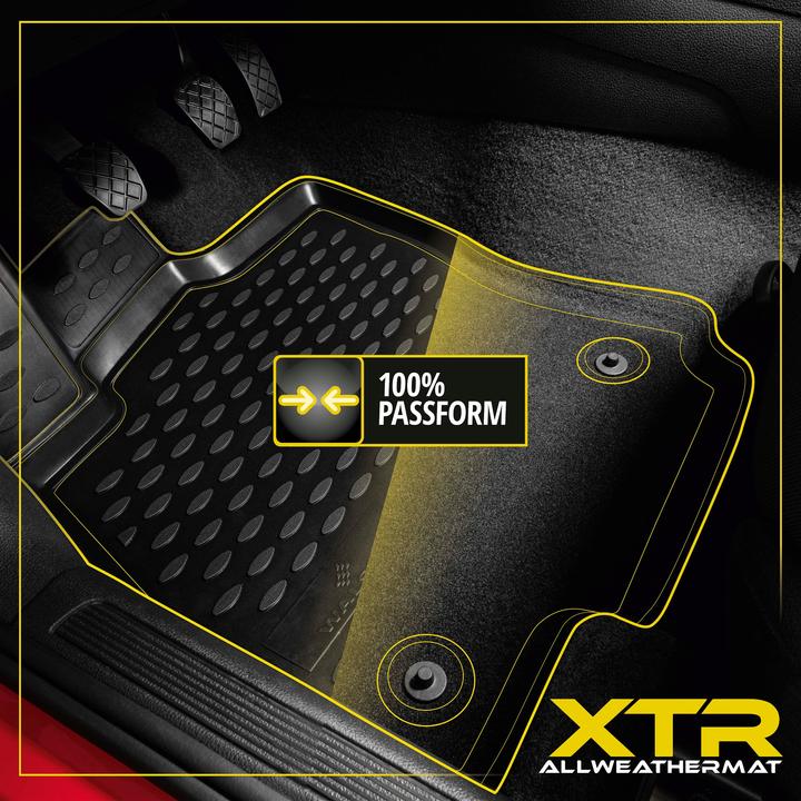 Image du produit Walser Tapis en caoutchouc XTR pour Ford Mondeo IV 03/2007 - 01/2015 (2 tapis avant + 2 tapis arrière)