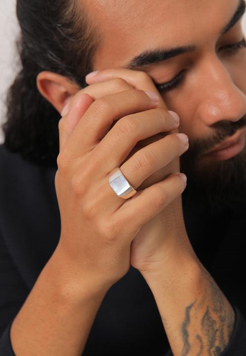 Image du produit Kuzzoi Bague à sceau (56, Argent 925)