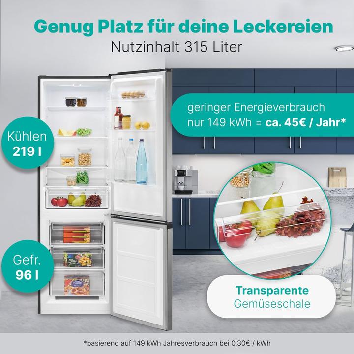 Produktbild Bomann BOM KG 7357 Kühlkombi ix-look (315 l)