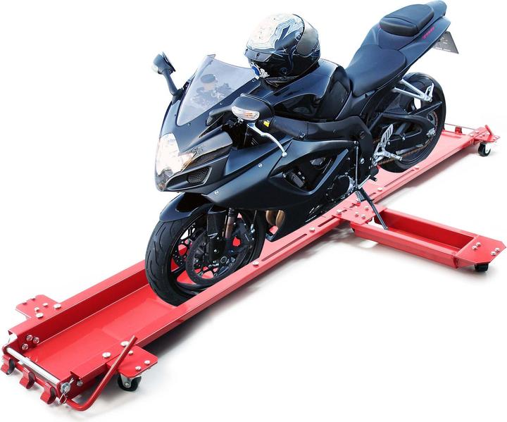 Produktbild Wiltec Rangierschiene Motorrad bis 250 kg Rangierhilfe Rangierplatte Parkhilfe Rolly