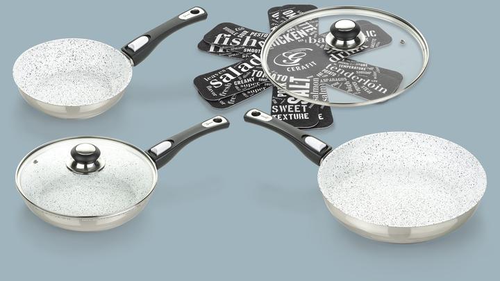 Produktbild Genius Cerafit Mont Blanc (28 cm, Bratpfanne, Keramik, Edelstahl)
