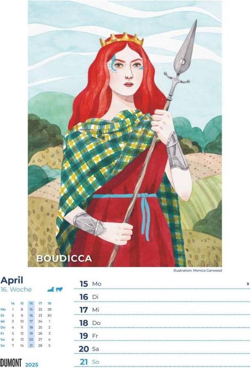 Starke Frauen 2025 Wochenkalender, 21x29,7cm, Wandkalender mit 53 Porträts von (Harter Einband, Deutsch)