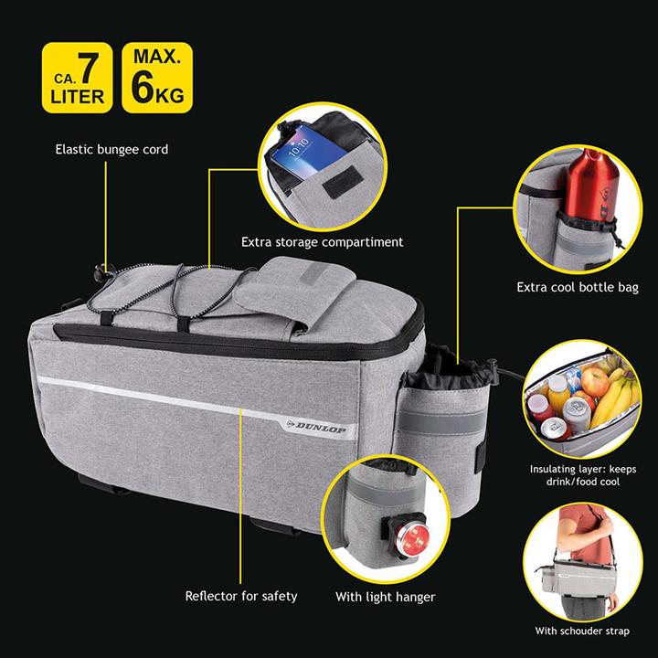 Immagine prodotto Dunlop Borsa frigo (7 l, Borsa portapacchi)