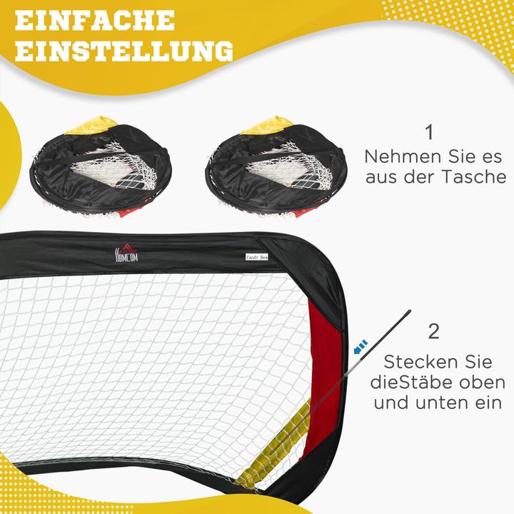 Produktbild Homcom Fussballtor mit befestigungs Heringen für den Rasen