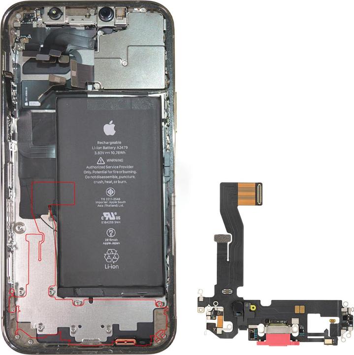 Produktbild Clappio Ladebuchse Ersatzteil iPhone 12 / 12 Pro (iPhone 12 Pro)