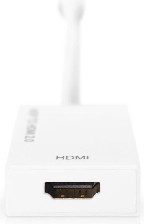 Produktbild Digitus Aktiver Mini DisplayPort Adapter/Konverter,DP-HMDI (HDMI, Mini DP, 20 cm)