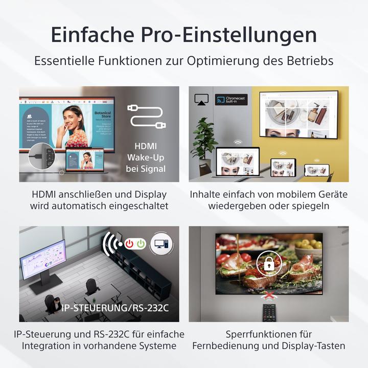 Actual product image Sony FW-55EZ20L 55IN LED 4K (3840 x 2160 Pixels, 55")