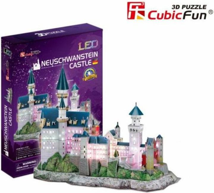 Immagine prodotto Cubicfun Puzzle 3D del Castello di Neuschwanstein (128 pezzi)