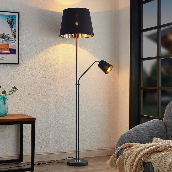 Image du produit Lindby Efalia Lampadaire avec lampe de lecture (E27, E14)