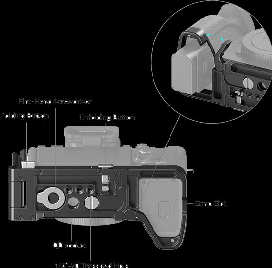 Produktbild SmallRig Foldable L Bracket for Sony Alpha 7R V / Alpha 7 IV / Alpha 7S III