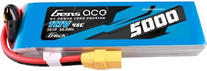 Actual product image Gens Ace G-Tech 5000mAh 11.1V 45C 3S1P lipo battery with XT90 Plug (11.10 V, 5000 mAh)