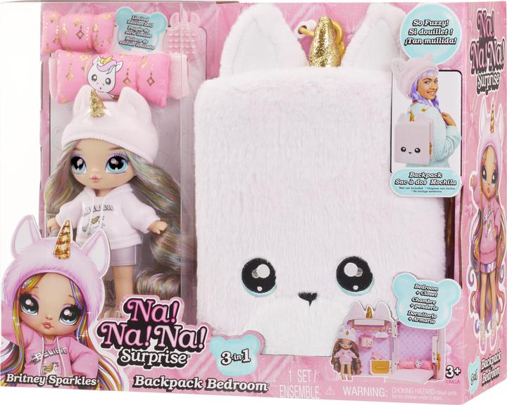 Produktbild MGA Na. Na. Na. Surprise 3-in-1 Backpack Bedroom Unicorn Playset