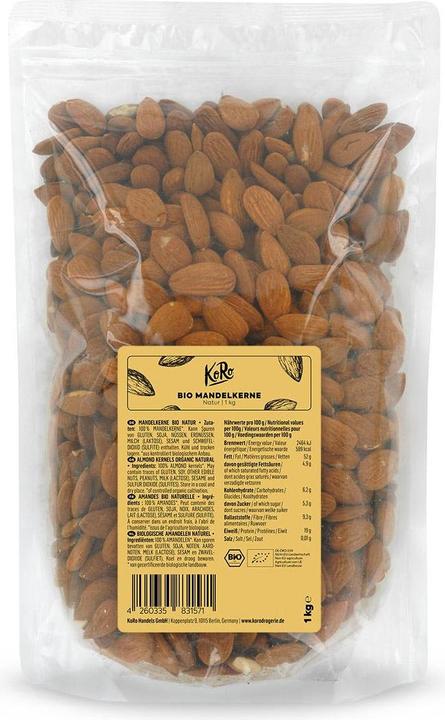 Produktbild KoRo Bio ganze Mandelkerne ungeschält (1000 g)