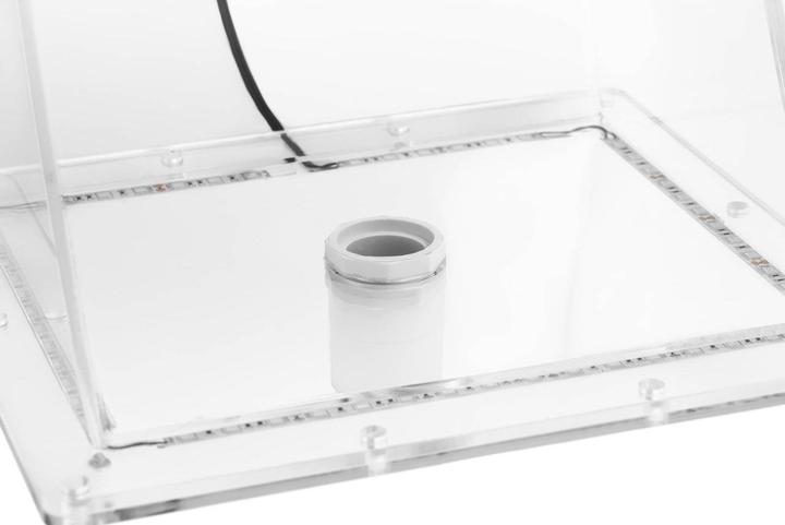 Actual product image Uniprodo Surge shower - ((net length)) cm - LED lighting - Blue / White - ((lip lenght)) mm water outlet