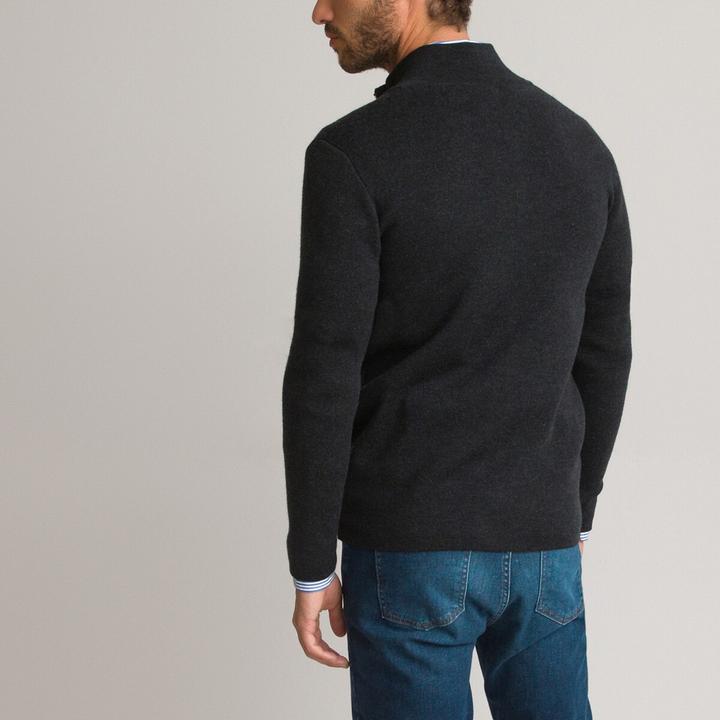 Immagine prodotto La Redoute Collections Cardigan in lana merino con cerniera (S)