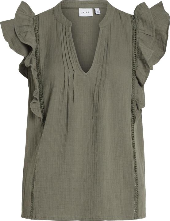 Actual product image Vila Ruched top with short sleeves (36)