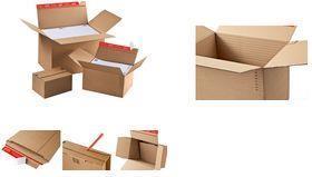 Actual product image Colompac Flash bottom cardboard, versch. Sizes up to A3, double bottom, self-adhesive seal, brown, 10 pcs. (44.5 x 31.5 cm, 10 x)