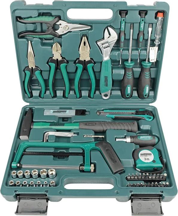 Mannesmann Do-it-yourself tool set in suitcase (74 pieces)