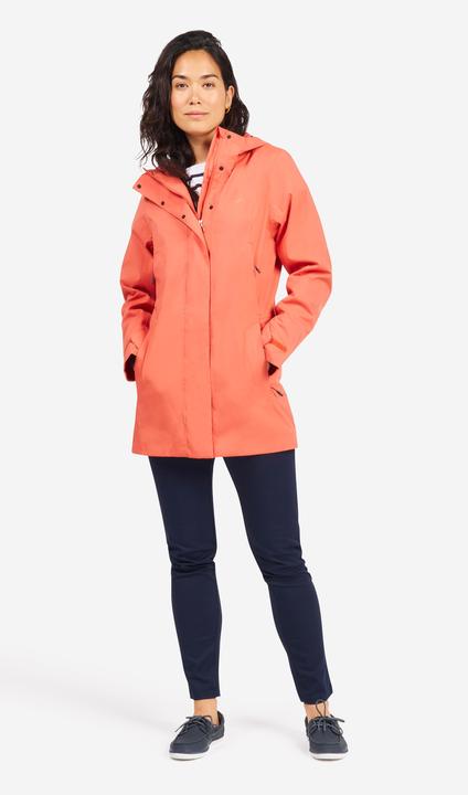 Produktbild Tribord Women’s long waterproof raincoat - Sailing 500 brick (S)