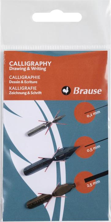 Produktbild Brause Federn (Silber, Braun, 3 x)