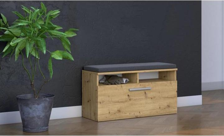 Productafbeelding Topeshop RIVA SZAFKA ARTISAN Schoenplanken Gesloten Eik (85 x 35 x 46 cm)