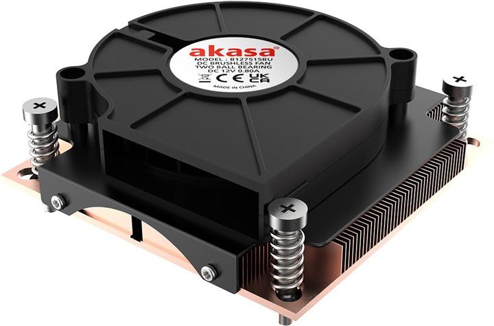 Actual product image Akasa AK-CC7401BP01 computer cooling system Processor Air cooler Black 1 pc(s) (30.50 mm)