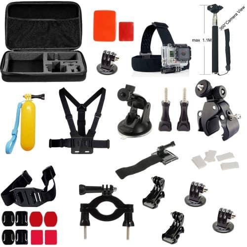 Image du produit Ueli Express Kit d'accessoires GoPro 39 en 1 (Héros 5 noir, Héros 6 noir, Héros 7 noir, Héros 8 noir, Hero 9 Noir, Hero 10 Noir, Hero 11 Noir, Hero 12 Noir, Hero 13 Noir)