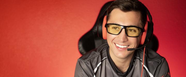 Actual product image Gunnar Lightning Bolt 360 Gaming Glasses