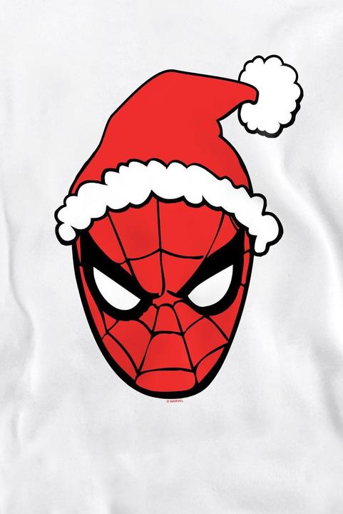 Actual product image Spiderman Unisex Adult Santa Hat Sweatshirt (L)